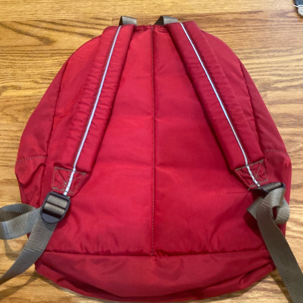L.L.bean Red Deluxe Backpack - Picture 2 of 4